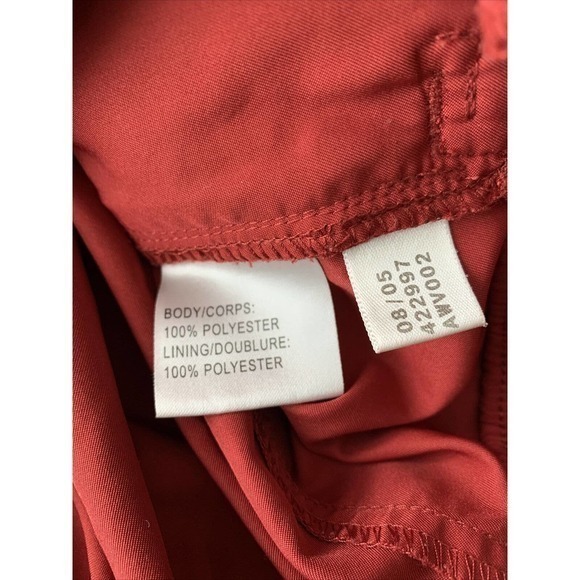 Adidas Vtg Climaproof Wind Pullover Convertible Sleeve Y2K Maroon Red L - Picture 5 of 8